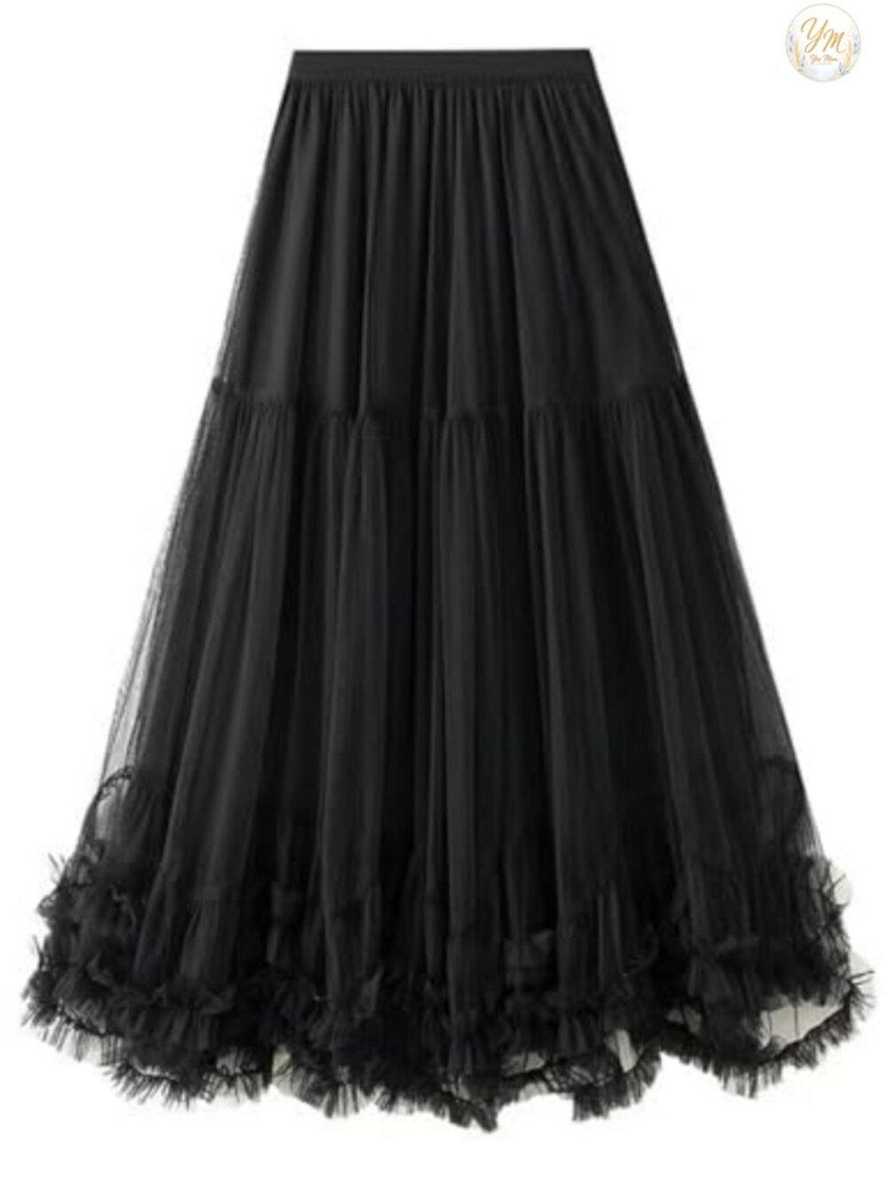Women's Maxi Tulle Skirt Long Layered Mesh Tiered Fairy A-Line